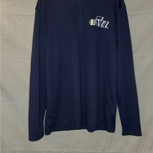 Utah Jazz Navy 1/4 Long Sleeve Shirt